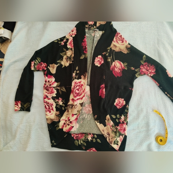 🌸 Floral Print Cocoon Cardigan by Wanna B - Picture 3 of 9
